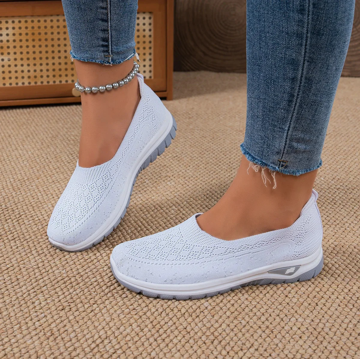 đ„Best Seller-Last Day Sale 60% OFFđ„Womenâs Comfort Knit Slip-On Walking Shoes - Image 2