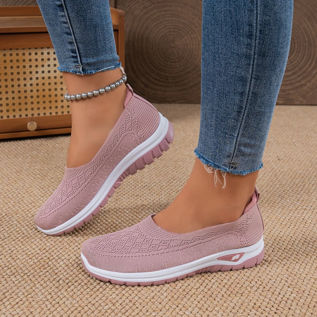 đ„Best Seller-Last Day Sale 60% OFFđ„Womenâs Comfort Knit Slip-On Walking Shoes - Image 3