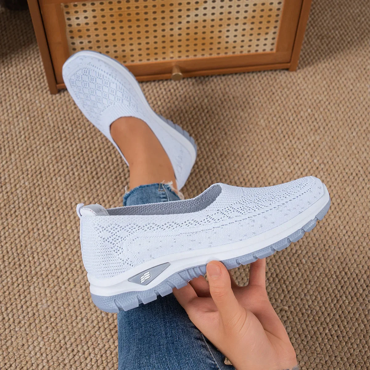 đ„Best Seller-Last Day Sale 60% OFFđ„Womenâs Comfort Knit Slip-On Walking Shoes - Image 8