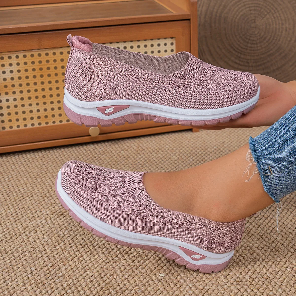 đ„Best Seller-Last Day Sale 60% OFFđ„Womenâs Comfort Knit Slip-On Walking Shoes - Image 9