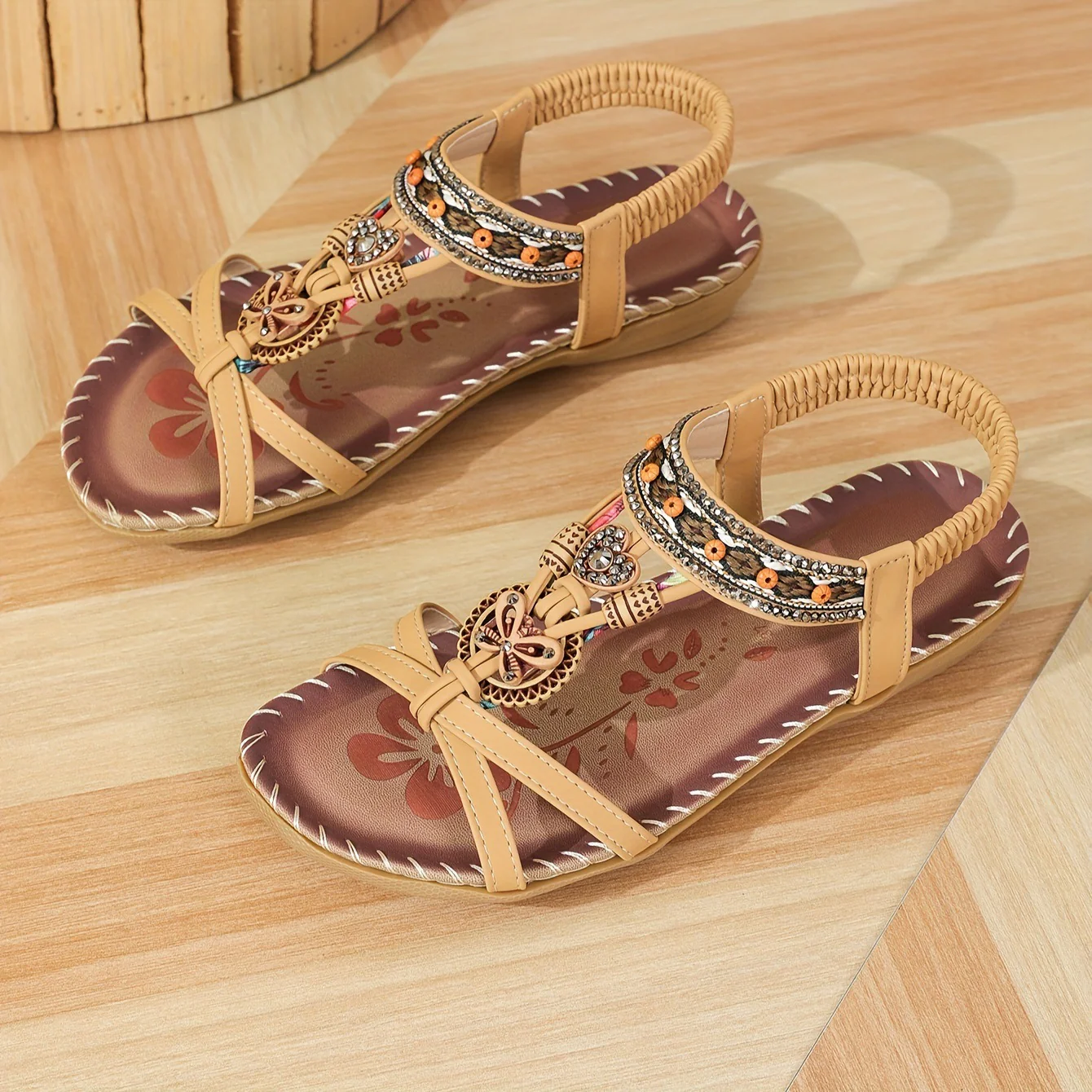 โญ๐ Summer Sale โญ Women's Fashion Bohemian Open-Toe Rhinestone Sandals - Image 10