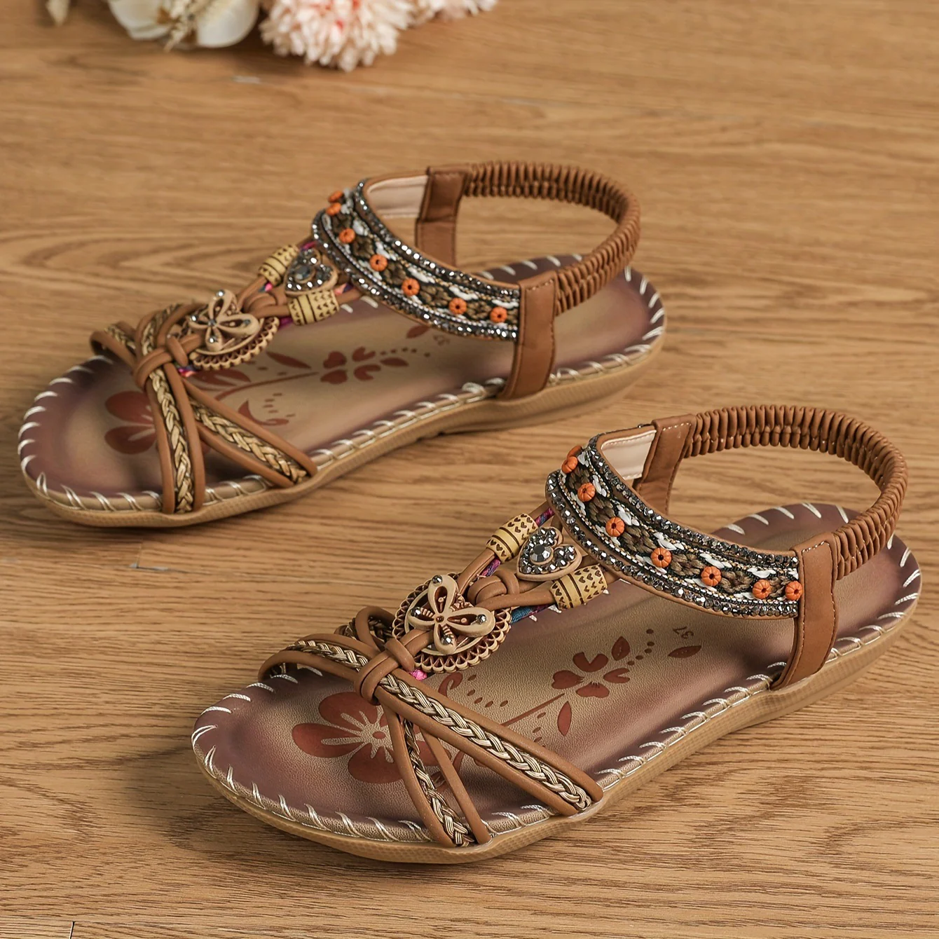 โญ๐ Summer Sale โญ Women's Fashion Bohemian Open-Toe Rhinestone Sandals - Image 16