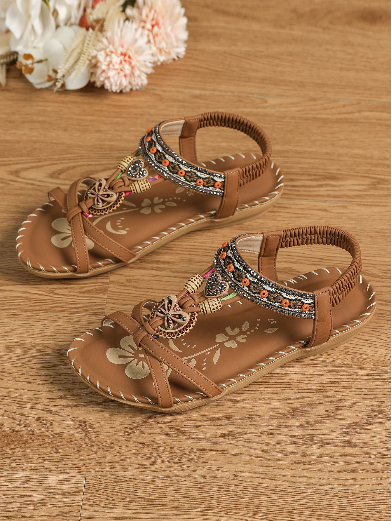 โญ๐ Summer Sale โญ Women's Fashion Bohemian Open-Toe Rhinestone Sandals - Image 17