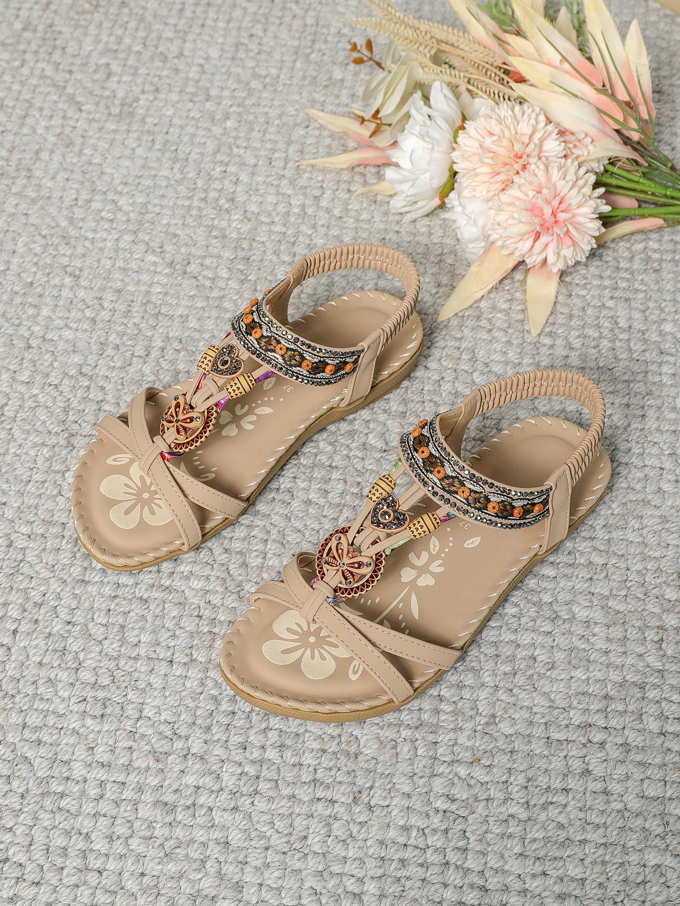 โญ๐ Summer Sale โญ Women's Fashion Bohemian Open-Toe Rhinestone Sandals - Image 19