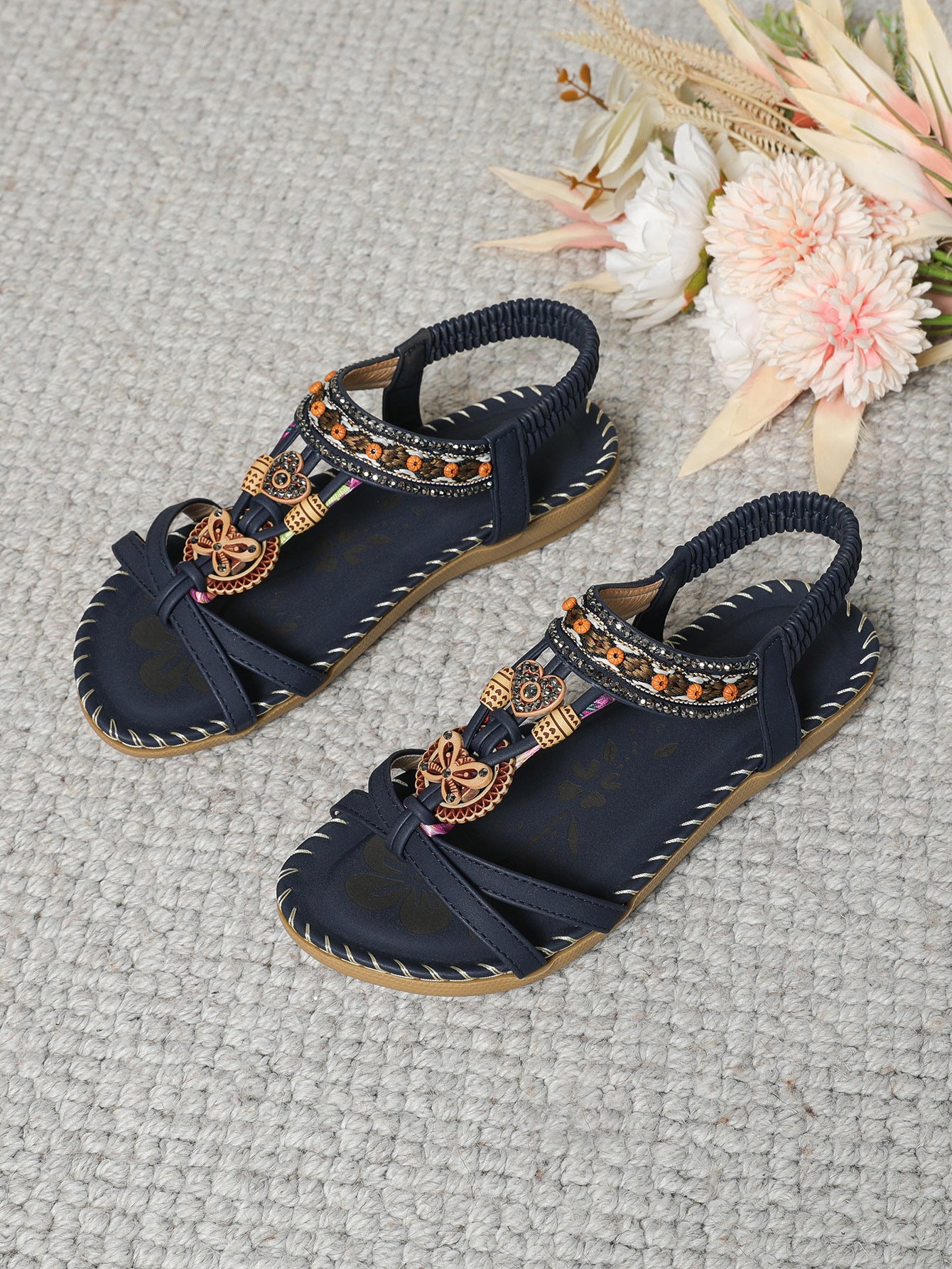 โญ๐ Summer Sale โญ Women's Fashion Bohemian Open-Toe Rhinestone Sandals - Image 20