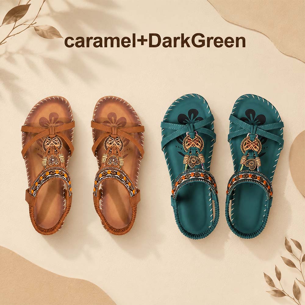 โญ๐ Summer Sale โญ Women's Fashion Bohemian Open-Toe Rhinestone Sandals - Image 22