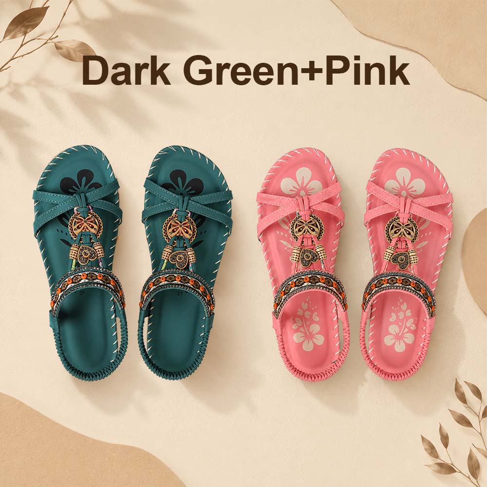 โญ๐ Summer Sale โญ Women's Fashion Bohemian Open-Toe Rhinestone Sandals - Image 25