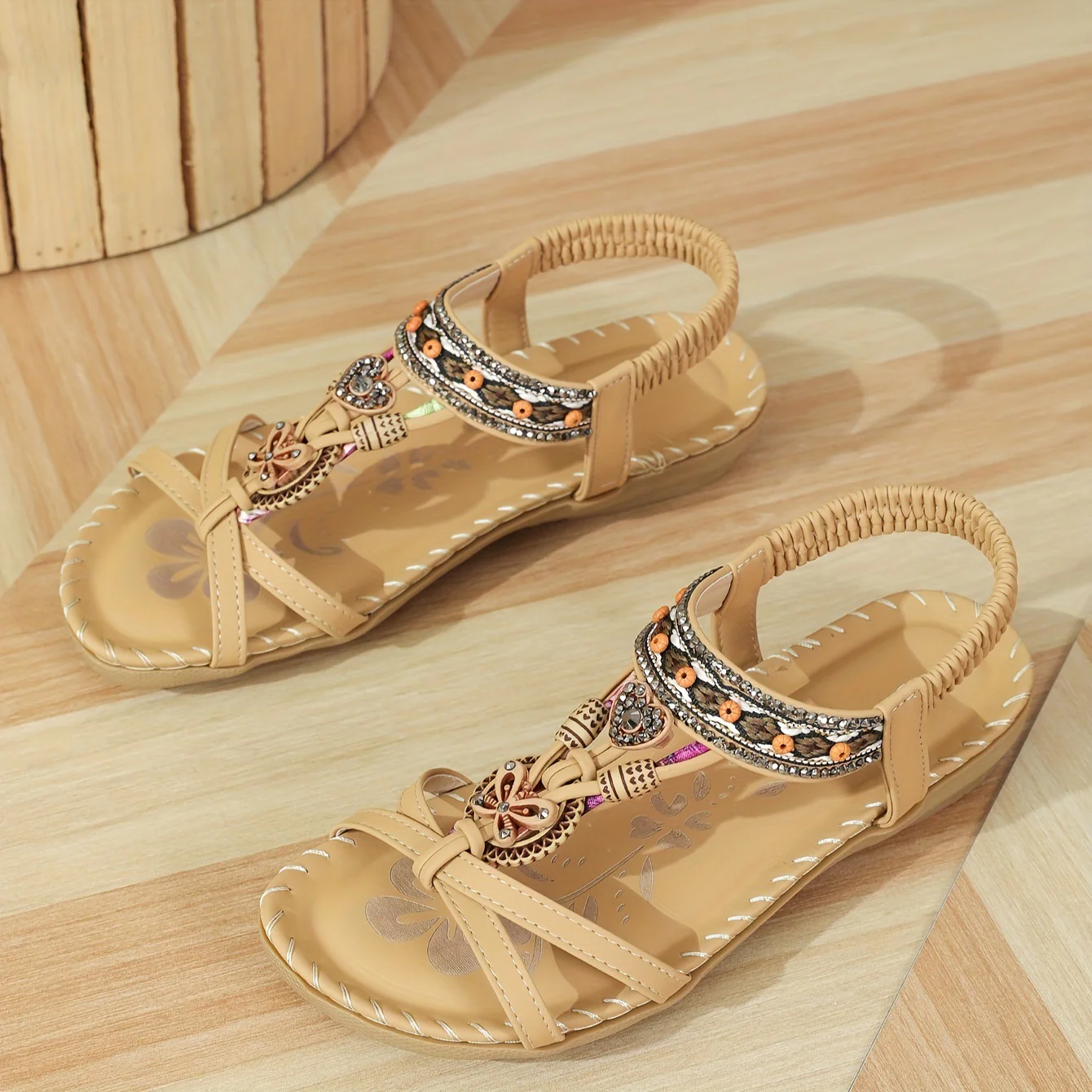 โญ๐ Summer Sale โญ Women's Fashion Bohemian Open-Toe Rhinestone Sandals - Image 9