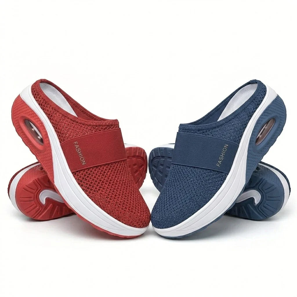 ✨ LAST DAY SALE-80% OFF ✨ BQODQO® Diabetic Air-Cushion Slip-On Walking Shoes, Orthopedic Diabetic Slippers, with Arch-Support for Women - Image 12