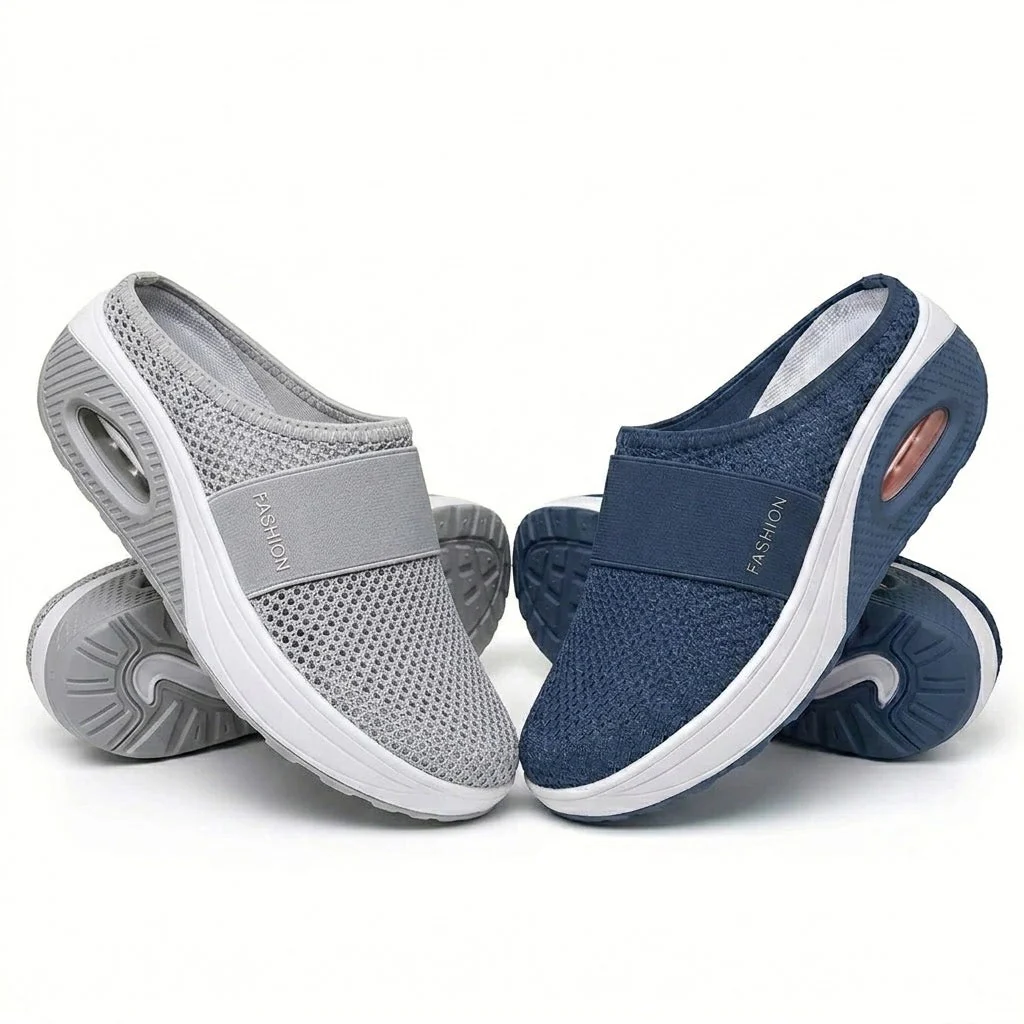 ✨ LAST DAY SALE-80% OFF ✨ BQODQO® Diabetic Air-Cushion Slip-On Walking Shoes, Orthopedic Diabetic Slippers, with Arch-Support for Women - Image 13