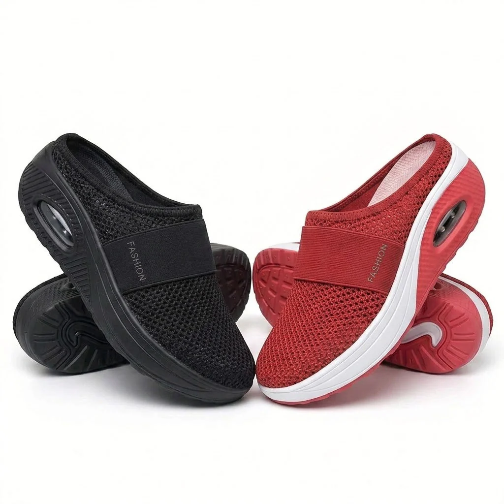 ✨ LAST DAY SALE-80% OFF ✨ BQODQO® Diabetic Air-Cushion Slip-On Walking Shoes, Orthopedic Diabetic Slippers, with Arch-Support for Women - Image 14
