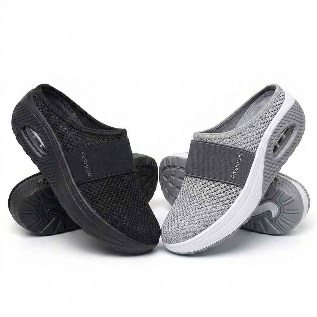 ✨ LAST DAY SALE-80% OFF ✨ BQODQO® Diabetic Air-Cushion Slip-On Walking Shoes, Orthopedic Diabetic Slippers, with Arch-Support for Women - Image 15