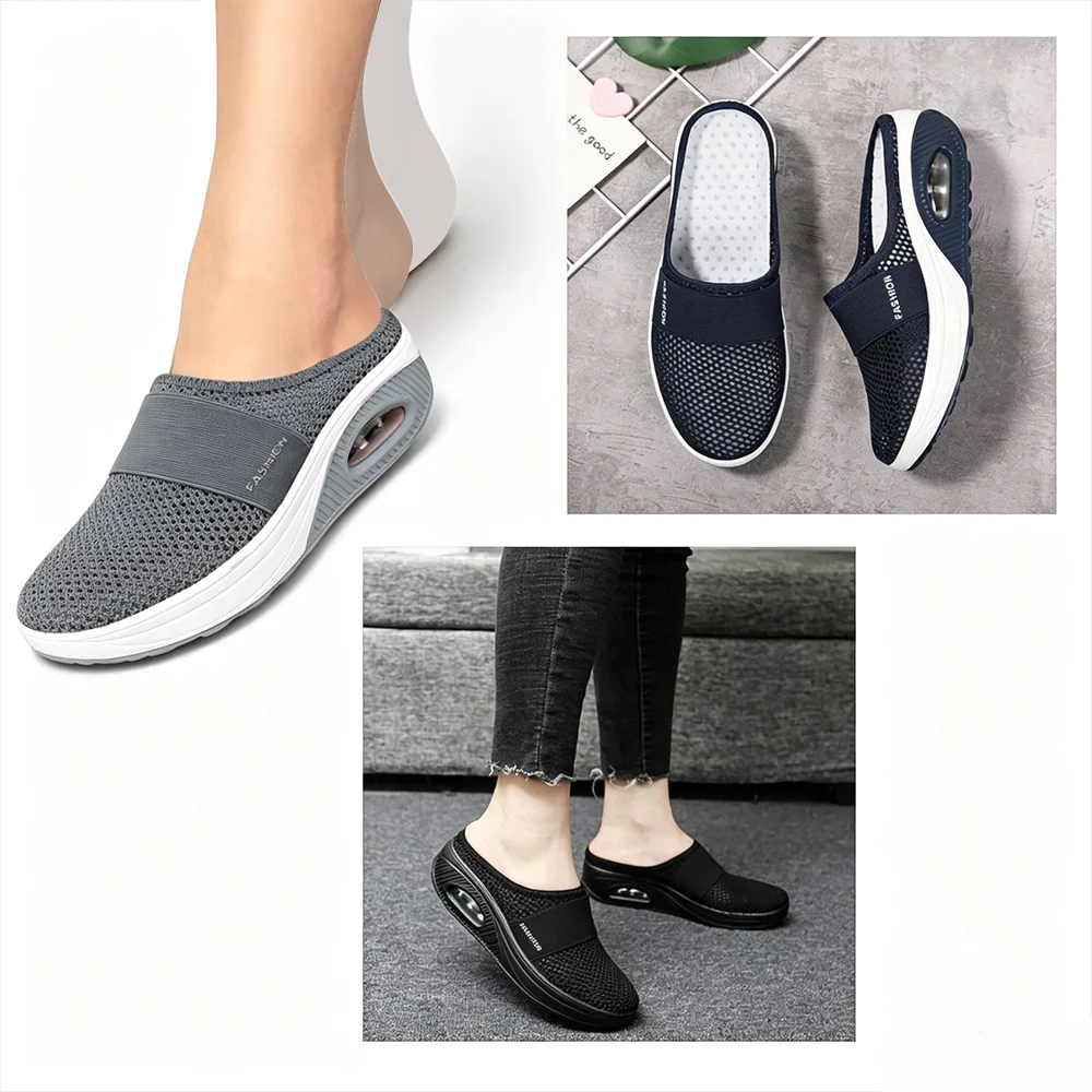 NEW Diabetic Air-Cushion Slip-On Walking Shoes, Orthopedic Diabetic Slippers, with Arch-Support for Women - Image 5