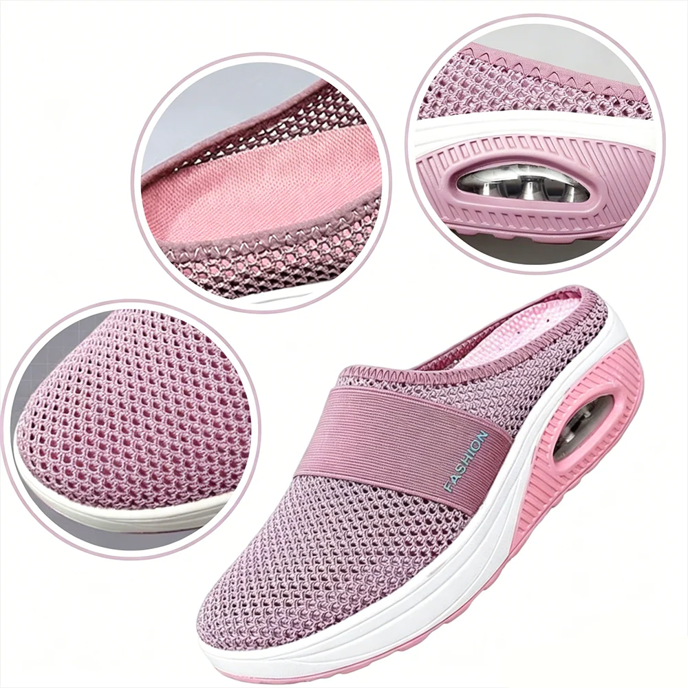 NEW Diabetic Air-Cushion Slip-On Walking Shoes, Orthopedic Diabetic Slippers, with Arch-Support for Women - Image 4