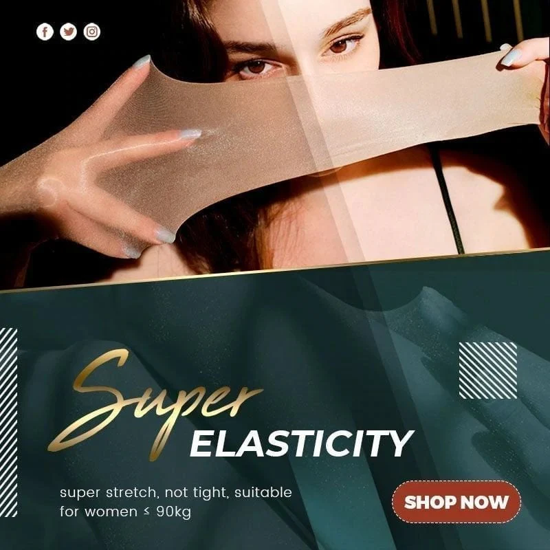 Pearlescent Silk Stockings Sexy Nylon Pantyhose - Image 3
