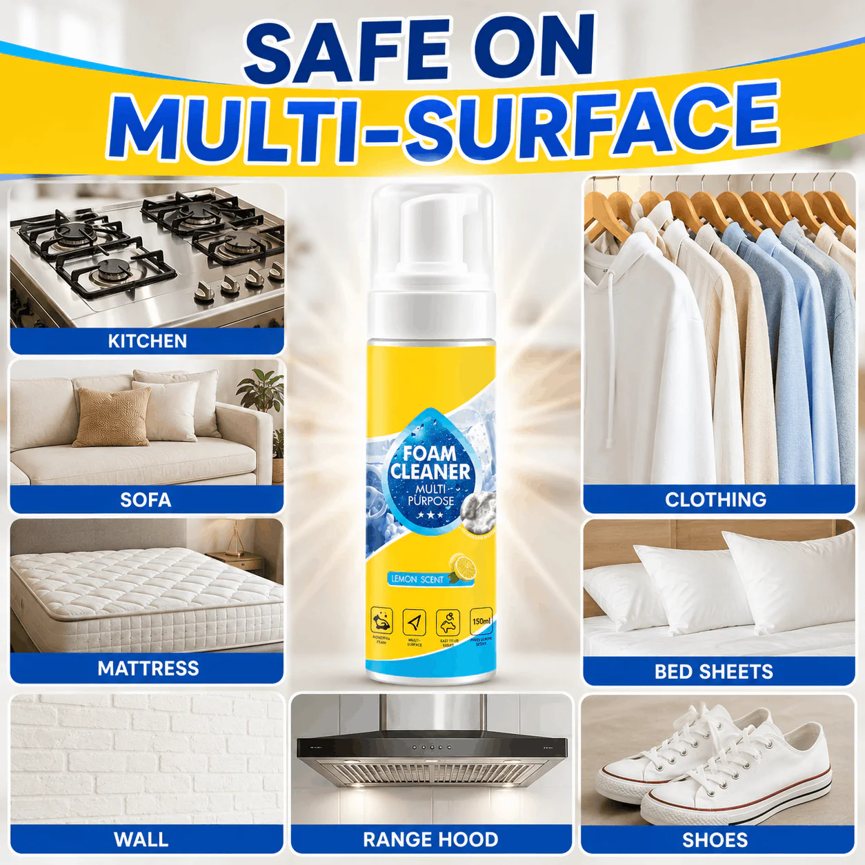 🔥Last Day 60% OFF - Foam No-Rinse Cleaner — Spray, Wipe & Done - Image 4