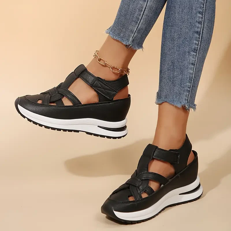 Women’s Soft Adjustable Sandals – Hook & Loop, Comfort Fit for Wide & Narrow Feet - Image 4
