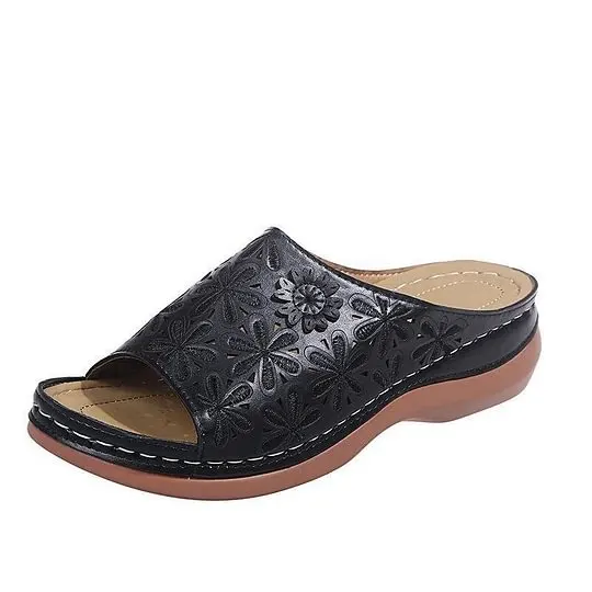 Last Day 49% OFF!!!|Women Leather Soft Footbed Sandals - Image 12