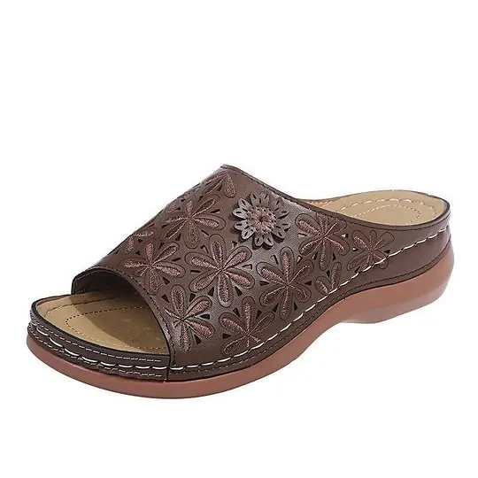 Last Day 49% OFF!!!|Women Leather Soft Footbed Sandals - Image 14