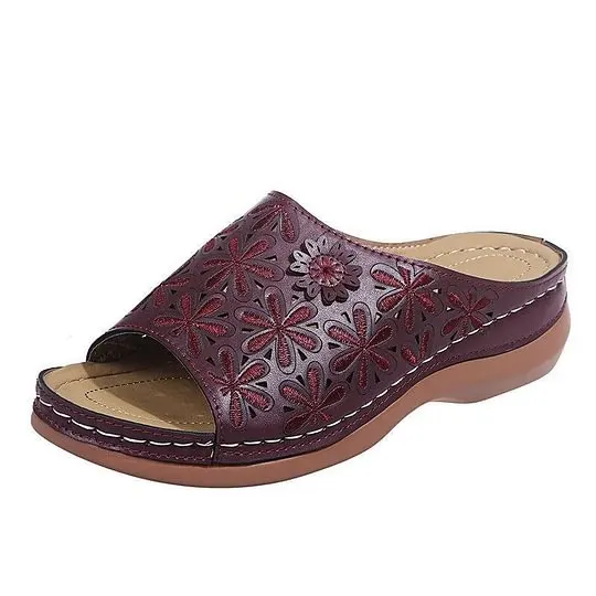 Last Day 49% OFF!!!|Women Leather Soft Footbed Sandals - Image 15